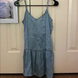 Never worn light blue dress with a lower back